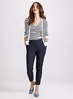 Stripe Button Cardigan