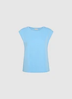 Metallic Button T-Shirt