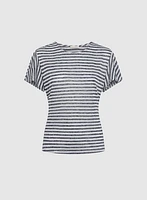 Striped Flare Sleeve T-Shirt