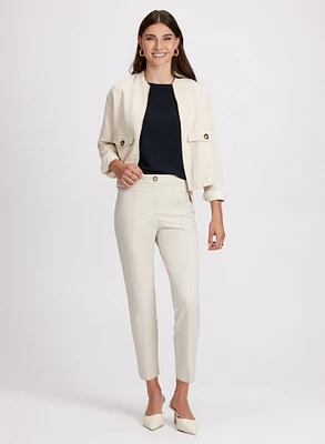 Bomber Jacket & Ankle-Length Pants