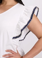 Denim Trim T-Shirt
