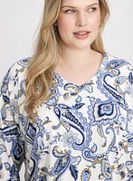 Paisley Print Top