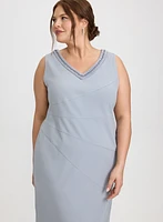 Ensemble à robe fourreau et veste en dentelle