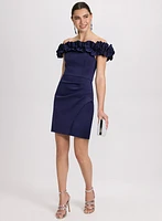 Ruffled Off-The-Shoulder Dress