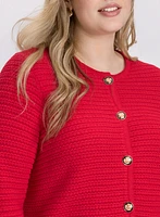 Cardigan en tricot texturé