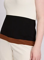 Knit Colour Block Tank Top