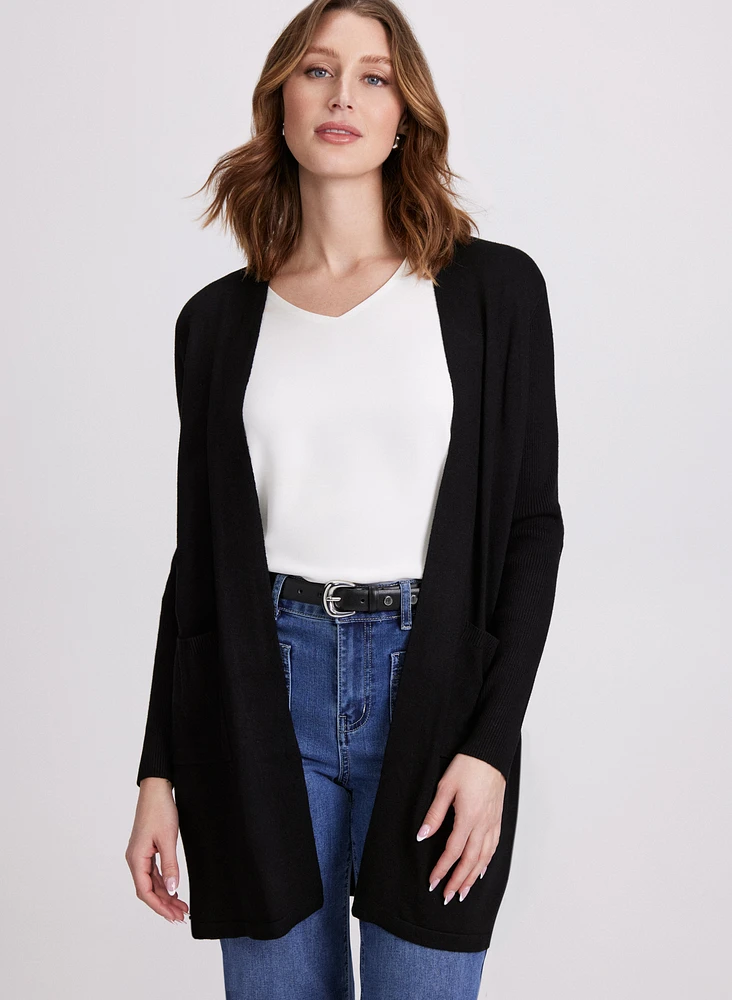 Cardigan long à poches