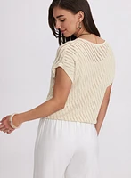 Pointelle Stitch Sweater