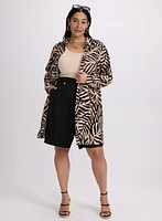 Palm Leaf Print Blouse