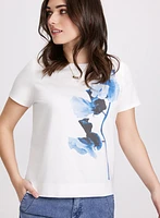 Floral Placement Print T-Shirt