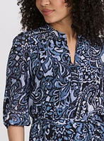 Tiered Paisley Dress
