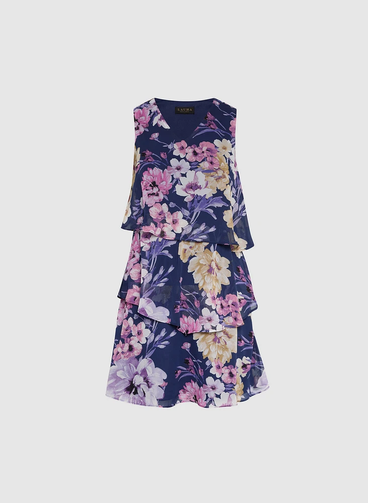 Tiered Floral Dress