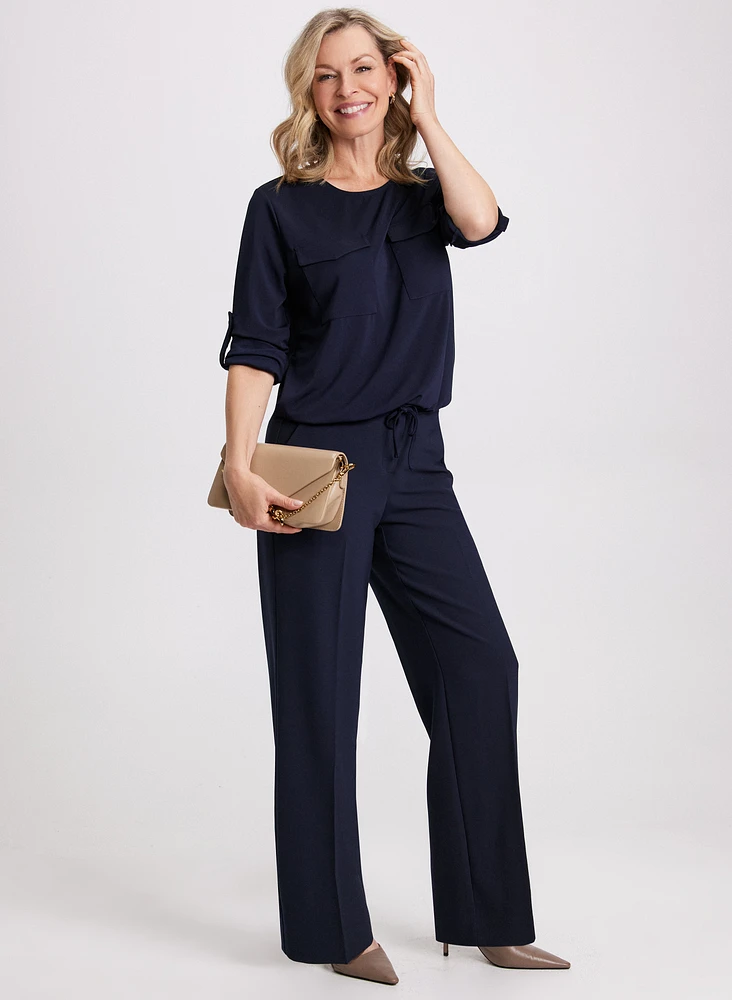 Folded Sleeve Top