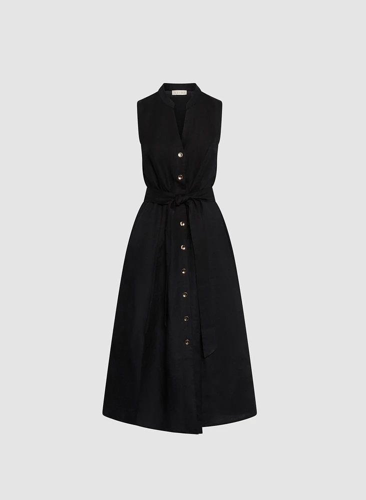 Linen Midi Dress
