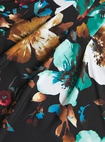 Floral Placement Print Dress