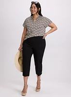 Geometric Print Top