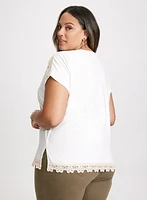 Crochet Trim T-Shirt