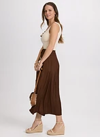 Satin Maxi Skirt
