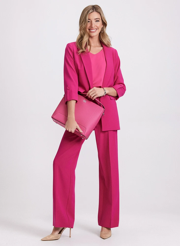 Blazer ouvert à manches repliées