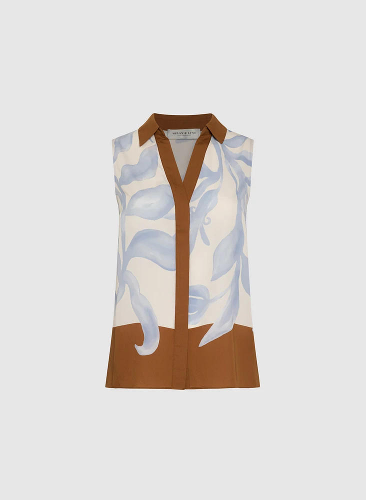 Melanie Lyne - Floral Sleeveless Blouse