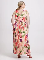 Floral Satin Dress