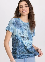 Floral Burnout T-Shirt
