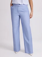 Olivia Chambray Wide-Leg Pants