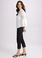 Lace Trim Capris