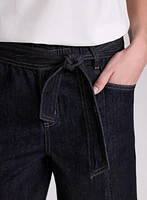 Wide-Leg Jean Shorts