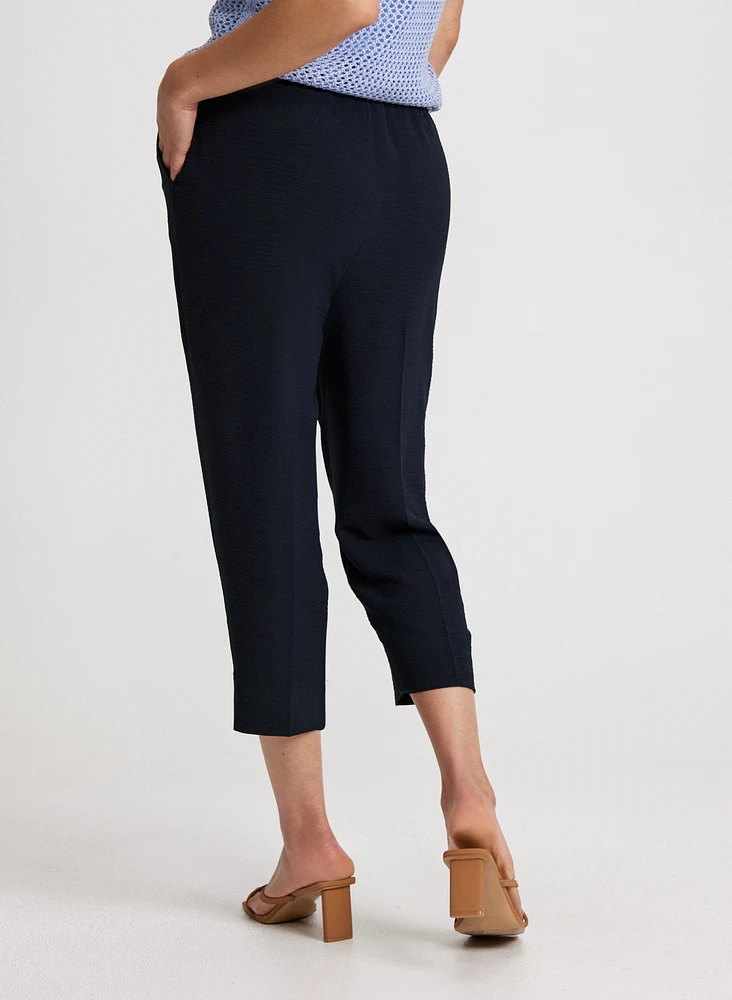 Pull-On Drawstring Capris