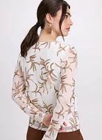 Tropical Embroidered Top