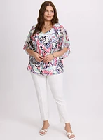Blouse à motif abstrait