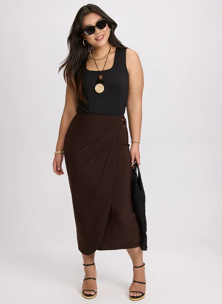 Jersey Wrap Skirt
