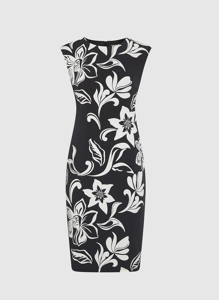 Graphic Floral Dress