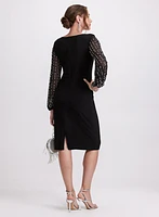 Beaded Sleeve Dress
