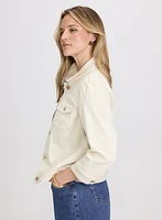 Puff Sleeve Denim Jacket
