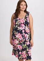 Floral Nightgown & Bathrobe Set