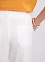 Pantalon Olivia large en mélange de lin