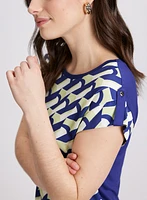 Geometric Print Top