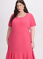 Flounce Hem Dress