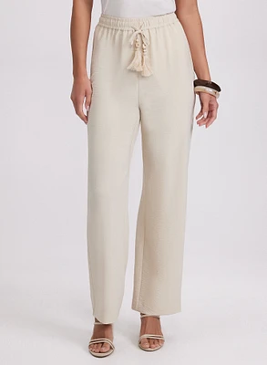 Olivia Crinkled Wide-Leg Pants