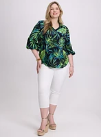 Joseph Ribkoff - Palm Print Blouse