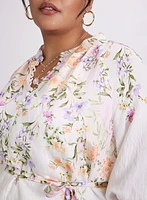Robe de jour à imprimé floral