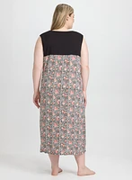 Mixed Print Night Gown