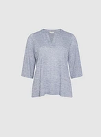 Melange Knit Top