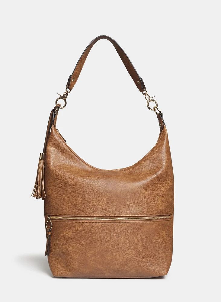 Pebble Grain Bucket Handbag