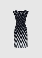 Zig-Zag Print Dress