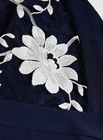 Floral Capelet Sheath Dress