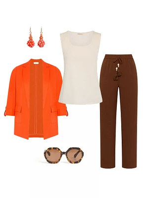 Look 2: A Zest of Orange