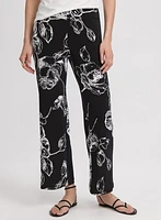 Floral Wide-Leg Pants